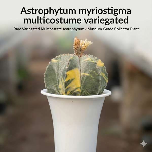 Astrophytum myriostigma multicostume variegated