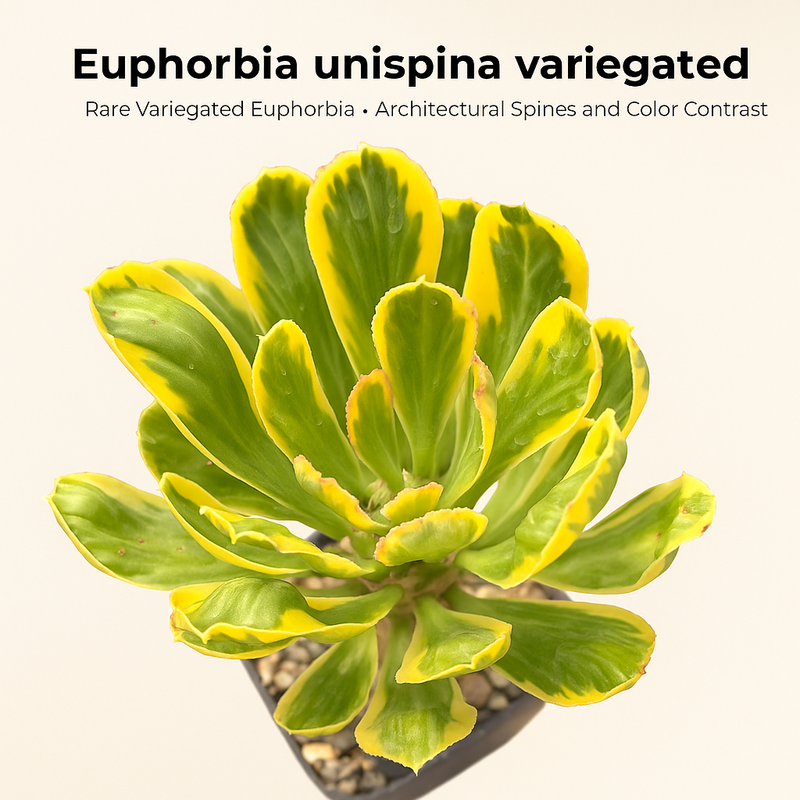 Euphorbia unispina variegated