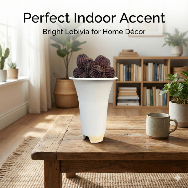 Lobivia napina flowering cactus